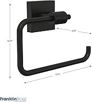 Vista 6 de Franklin Brass - Soporte para papel higiénico MAX50-FB Maxted color negro mate