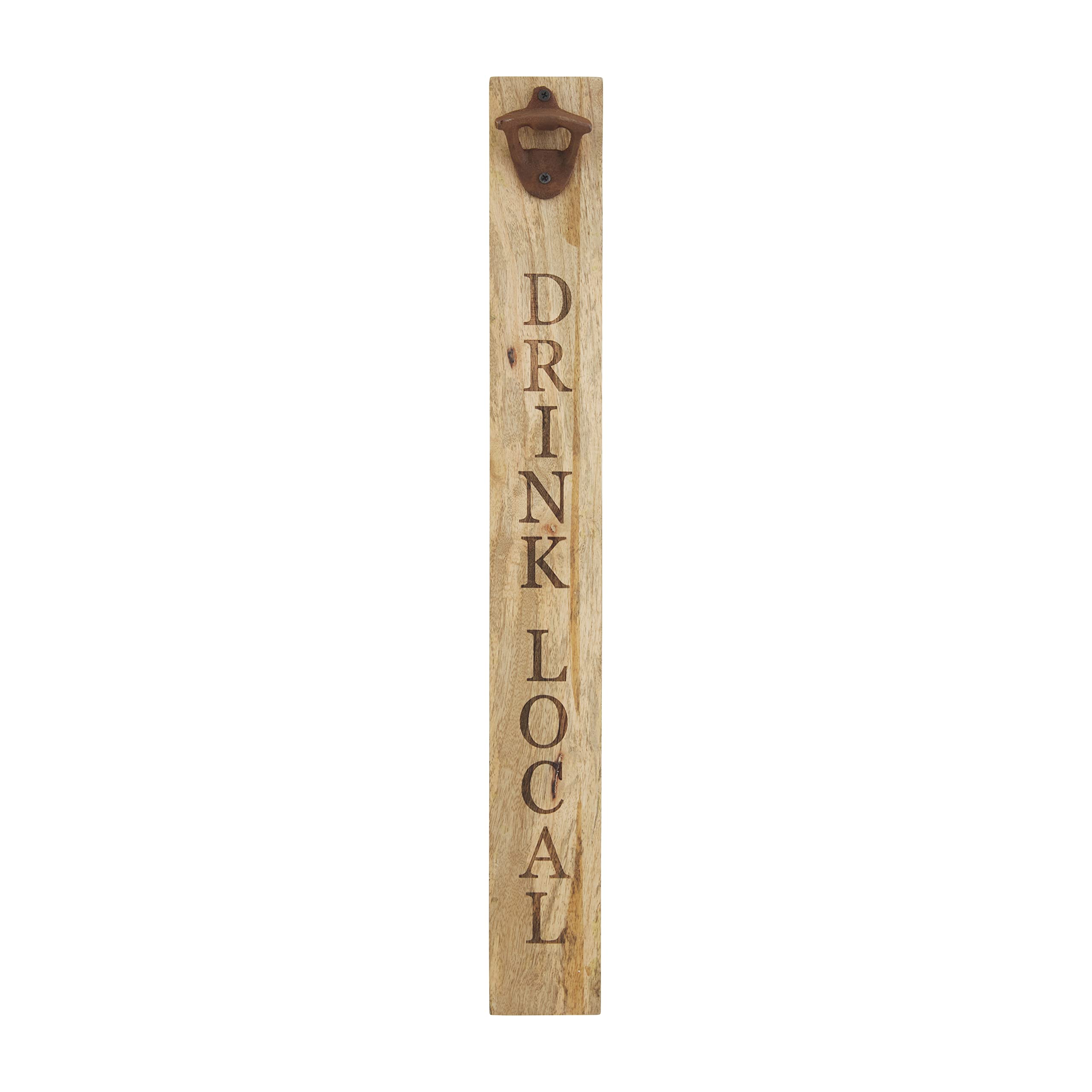 Décapsuleur en bois marron Mud Pie 53x6,3 cm pour bar