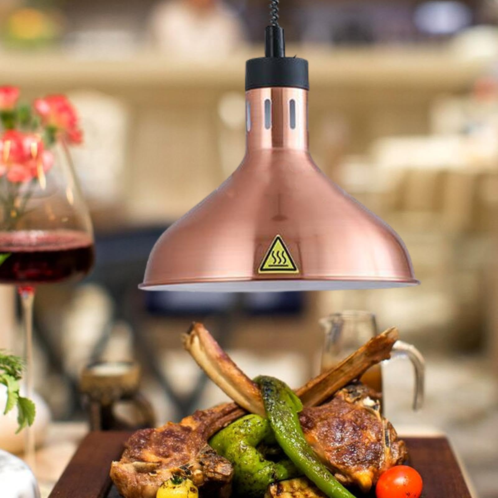 Lampada riscaldante per alimenti Lampada riscaldante per alimenti che offre funzionalità avanzate che garantiscono i piatti deliziosi rimangano caldi Riscaldamento a calore Più caldo