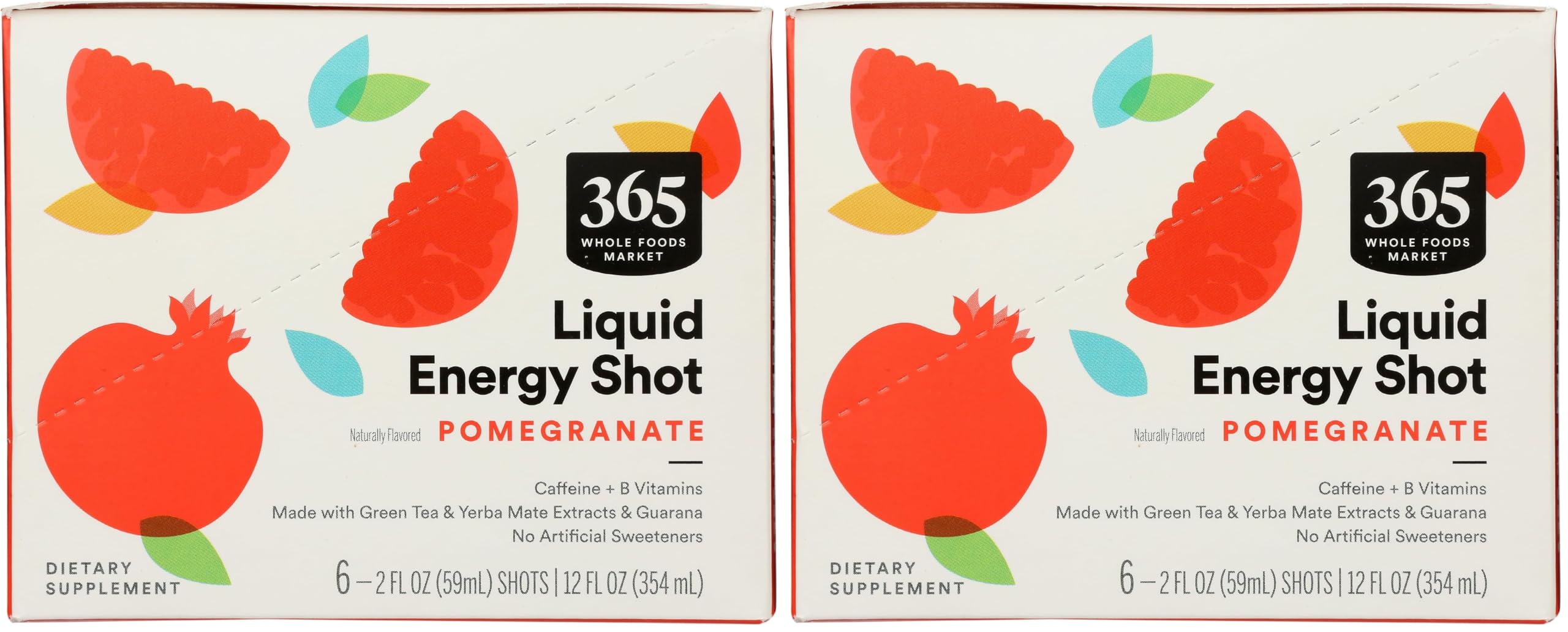 365 by Whole Foods Market Energy Shot Duo Pack, Cherry Limeade, 2 Fl Oz (Pack of 2) — Amazon image 4