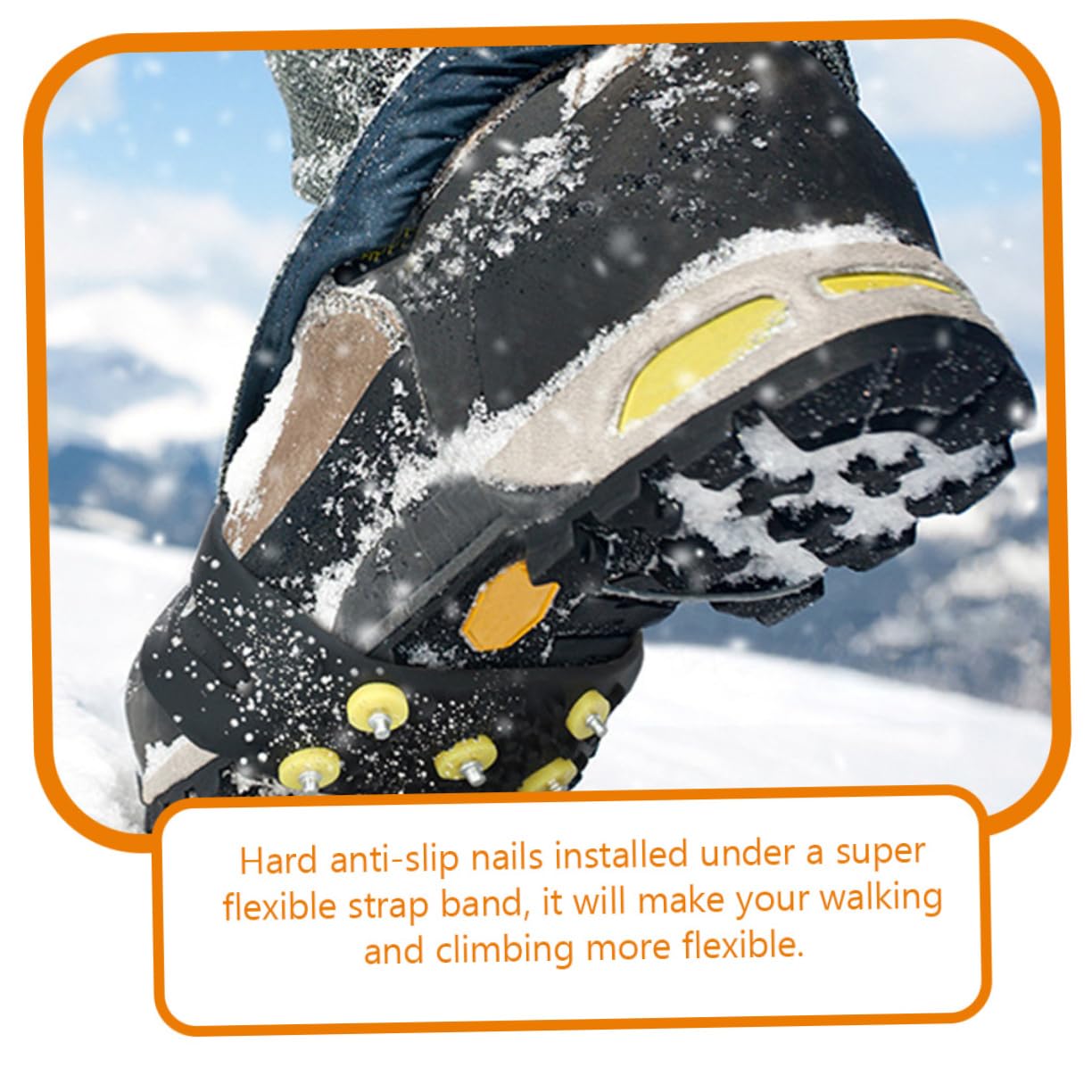 Veemoon Ramponcini Antiscivolo Per Scarpe Ghiaccio Gripper Per Inverno Adatti Diverse Design E Facile Trasportare Per Escursioni E Attività Outdoor