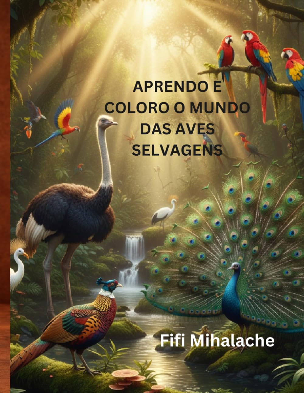 APRENDO E COLORO O MUNDO DAS AVES SELVAGENS: Para crianças com idades entre 4 e 10 anos