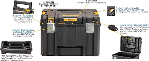 Miniatura 5 de DEWALT Caja de herramientas profunda TSTAK 2.0