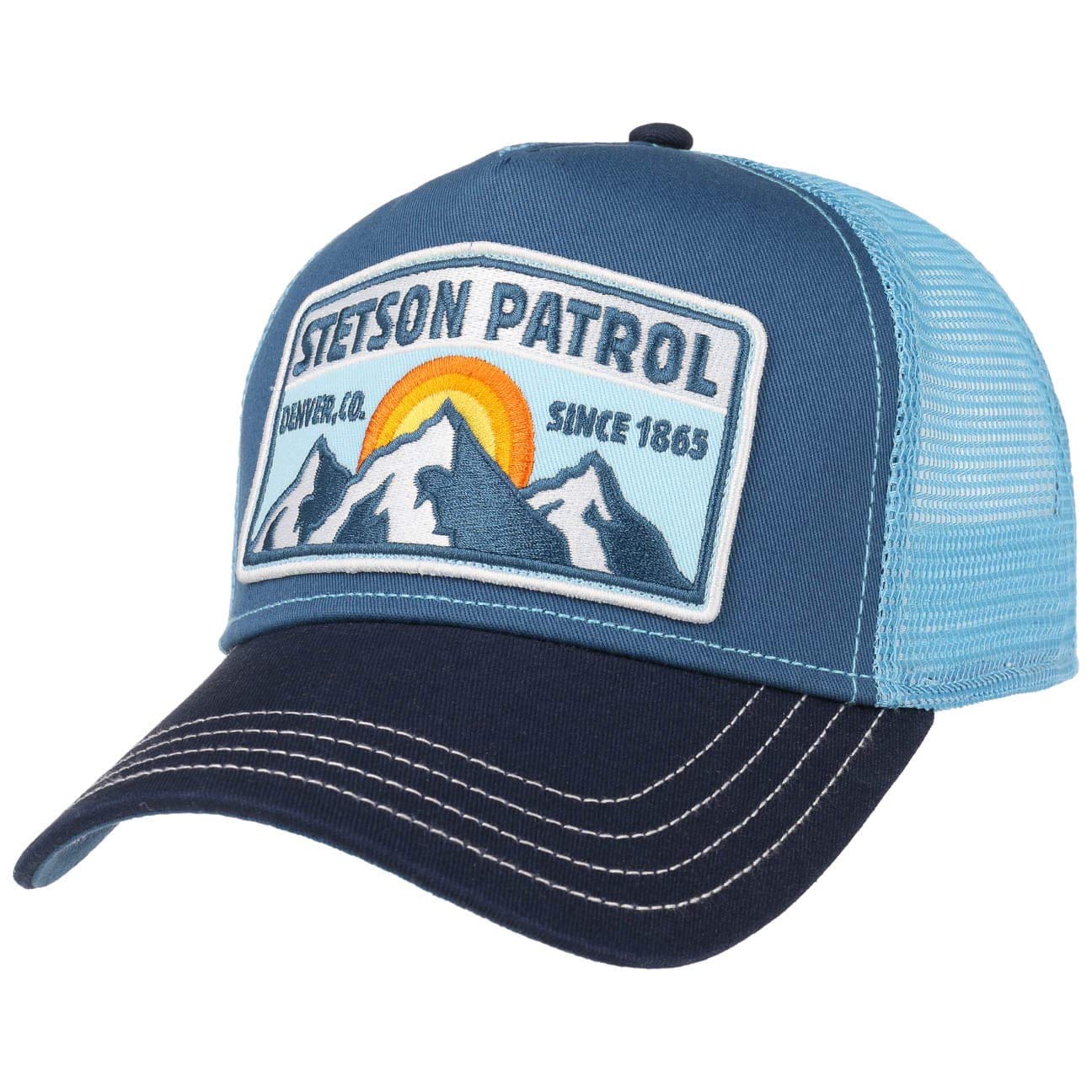 Stetson Gorra de Camionero Patrulla para Hombre/Mujer, Gorra de béisbol de algodón, tamaño Ajustable, Gorra con Inserto de Malla, Gorra de Camionero para Invierno/Verano, Gorra Curvada — view 29