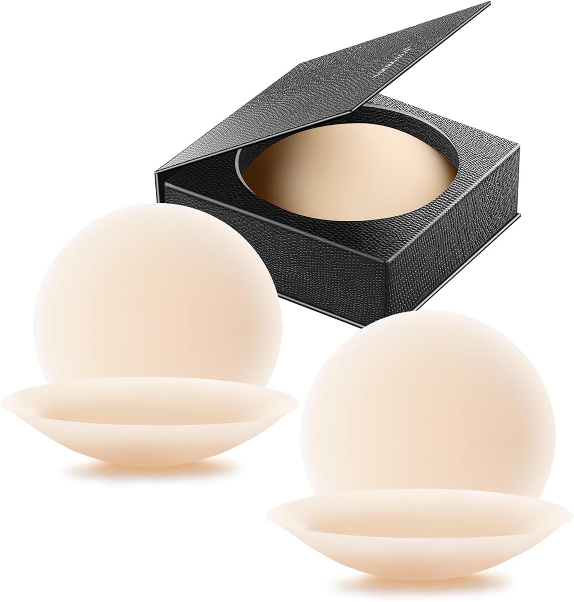 VOCH GALA Nipple Cover Ultra Thin, 2 Pairs, Silicone Nipple Pasties for Women Reusable, Breast Petals, Travel Essentials