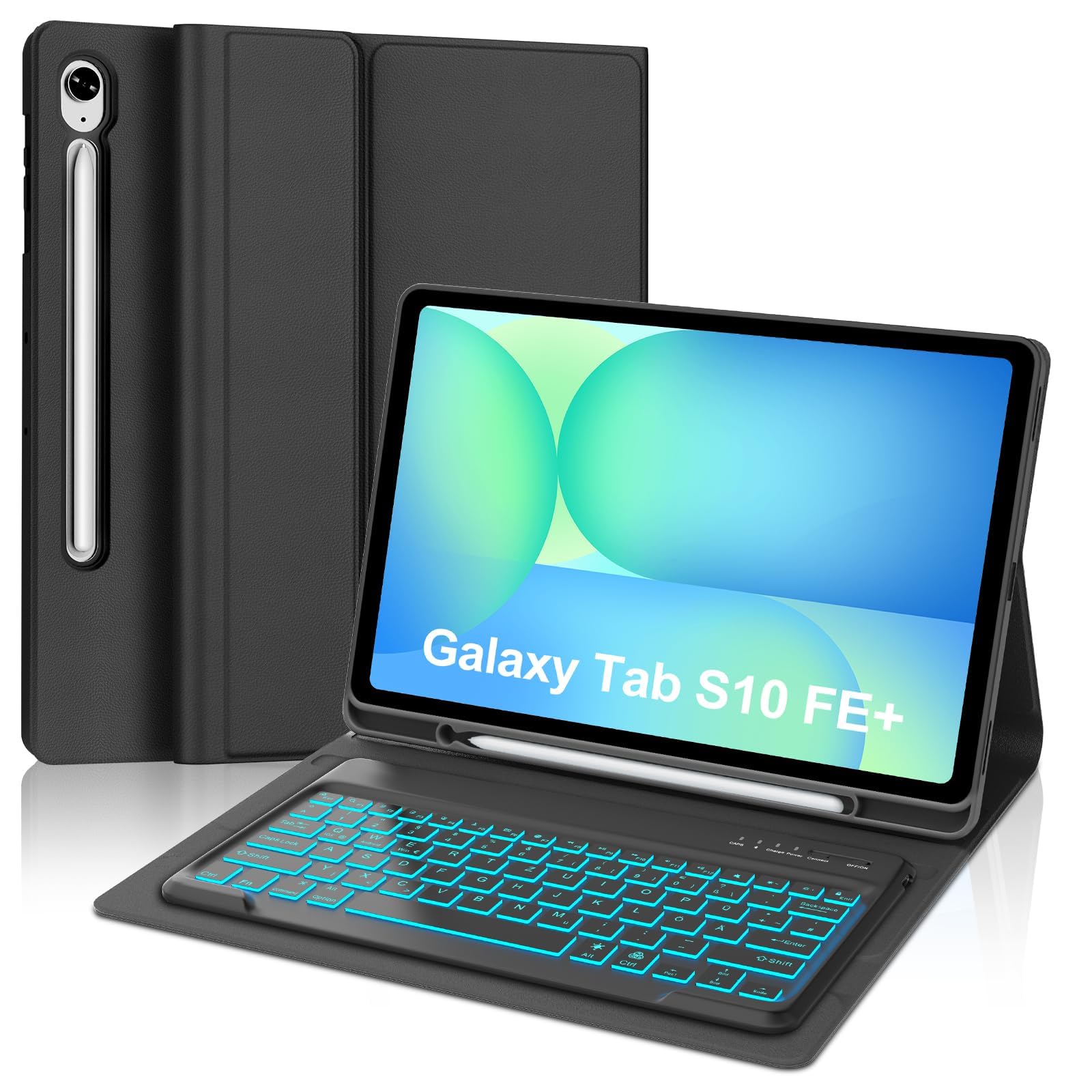 WAVATA Tastatur für Samsung Galaxy Tab S10 FE+ Plus 13.1 Zol