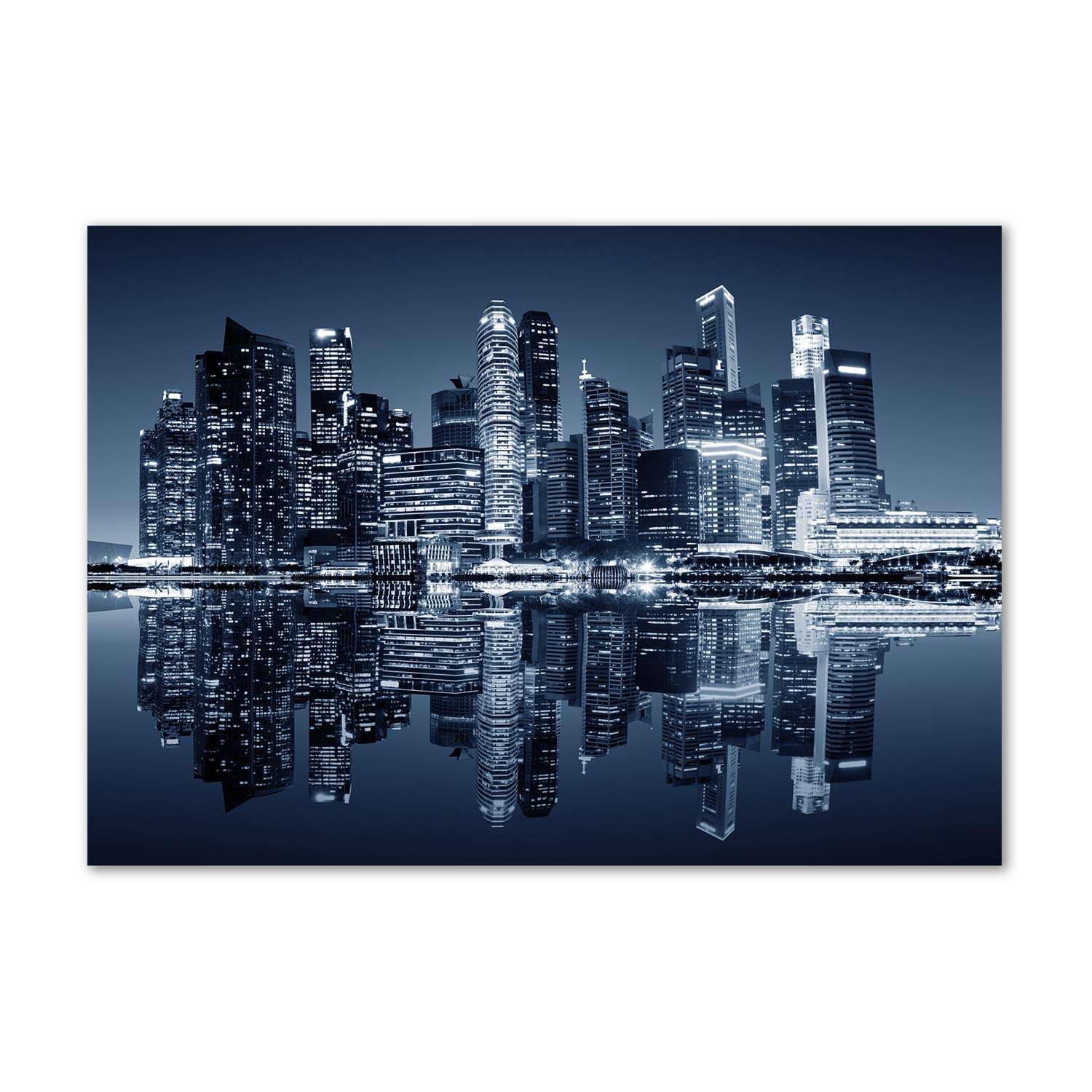Tableau verre acrylique Singapour pour habiller un mur vide