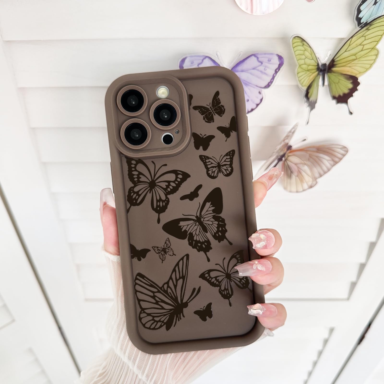 Hython - Funda Transparente Para IPhone 13 Pro Max Con Chispas Brillantes Y Brillantina, Funda Protectora De Policarbonato Resistente A Los Rayones Y Golpes, Para Niñas Y Mujeres, Rosado