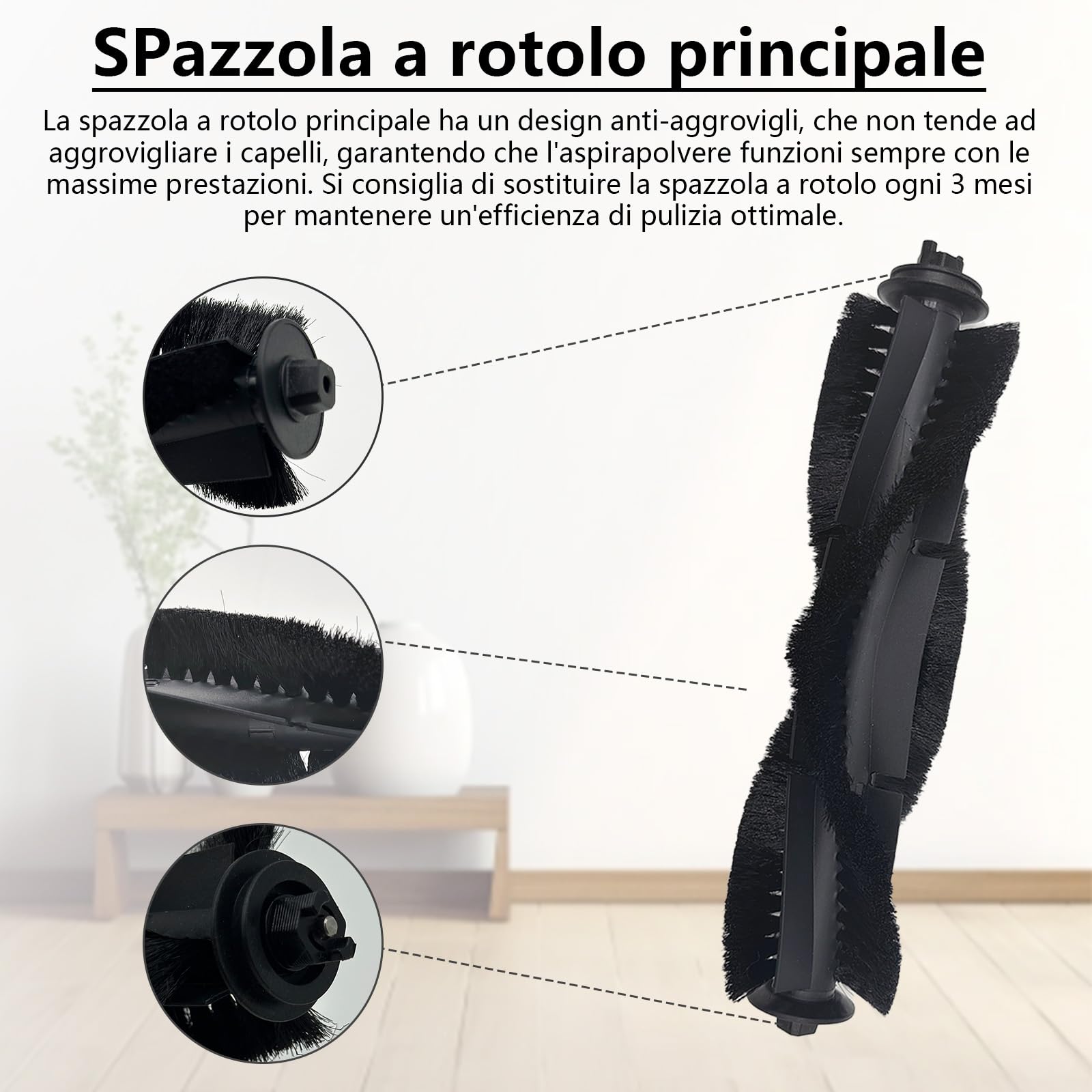 21 Pezzi Accessori per Tapo RV20 Max Plus / RV20 Max / RV30 Max Plus / RV30 Max Aspiratore, 1 Spazzola Principale, 4 Filtri, 4 Asciugamani, 6 Sacchetti di Polvere, 6 Spazzole Laterali
