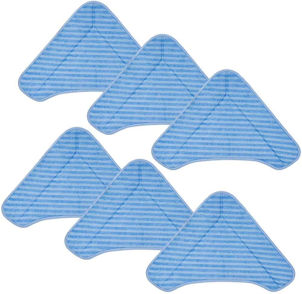 Triangle Replacement Mop Pads for PurSteam ThermaPro Elite 12 in 1 and Compatible with PureClean XL Rolling Steam Cleaner (6 Packs)