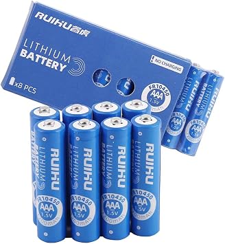 AAA Lithium Batteries, 8 Pack Lithium Iron Triple A Batteries, 1.5V 1200mAh Longer Lasting AAA Lithium Batteries, Non-Rechargeable (Lithium AAA-8 PCS)