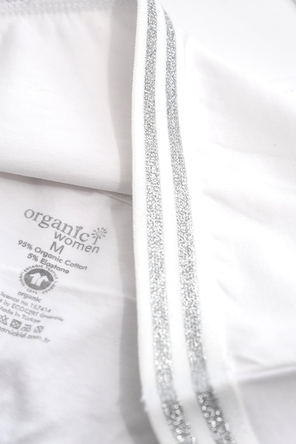 ORGANICKID Womens Organic Cotton Soft String Crop Top Bralette GOTS Certified Sports Bra - Image 8