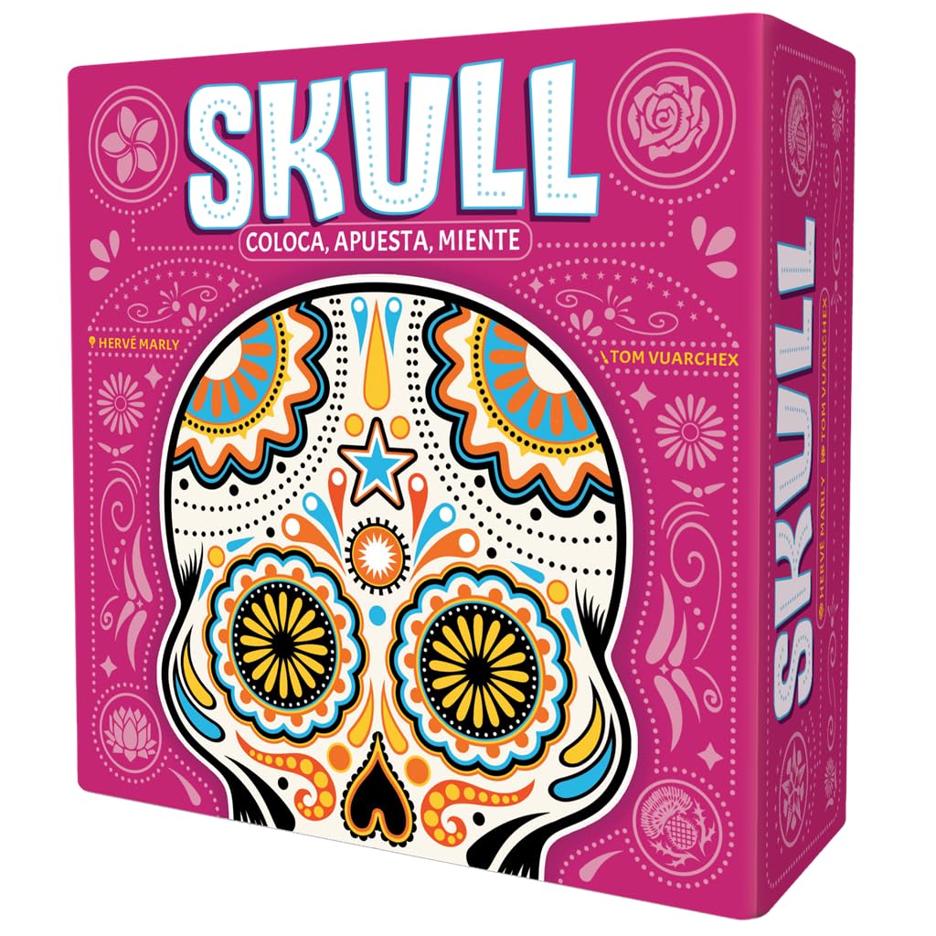 Asmodee | Skull, Card Game for Adults and Families, Ages 10+, 3 to 6 Players, 15-45 Minutes Per Game, Spanish