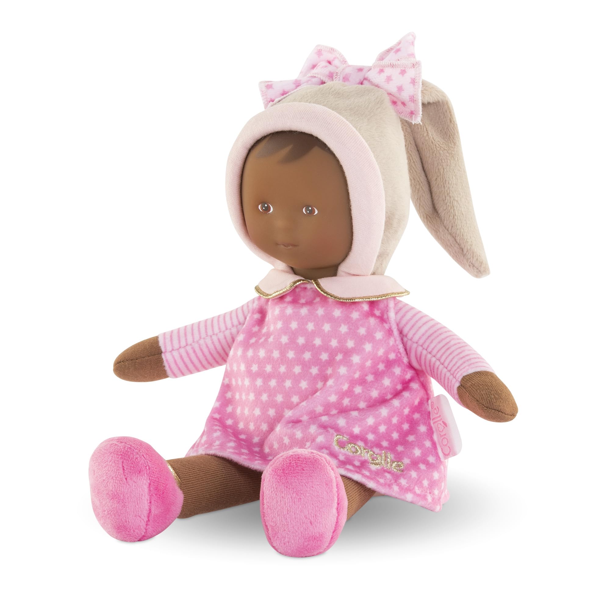 Doudou - COROLLE - Miss Rose Reves d'Étoiles - 25 cm - Des la naissance