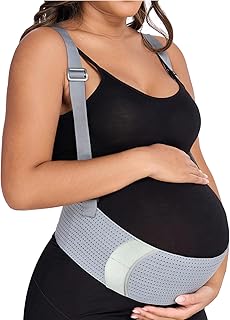 MAMODY Abdominal Belt, Maternity Belt, Abdominal Support, Maternity Belt with Back Support and Adjustable Shoulder Straps...