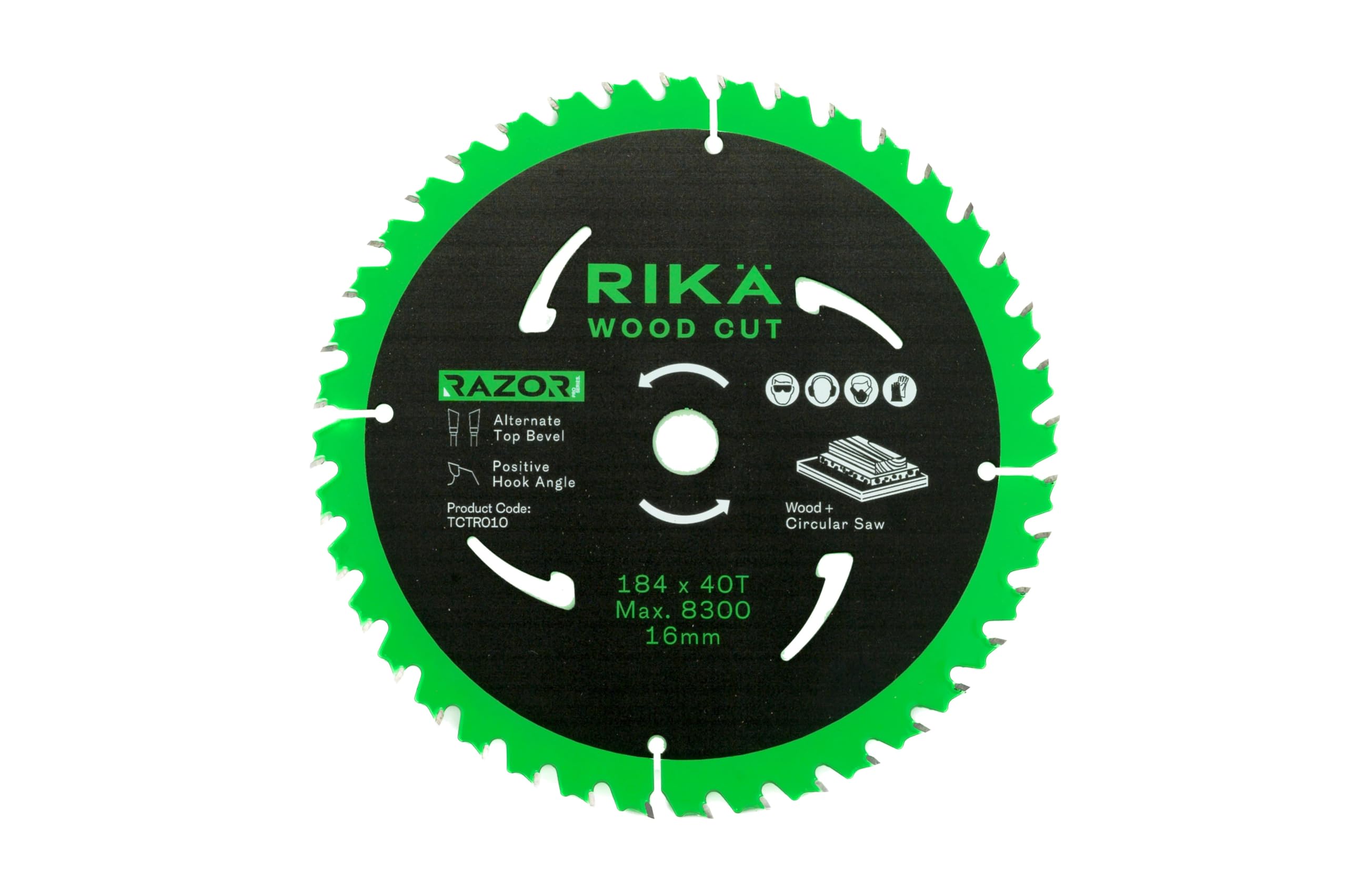 Rikä TCTR010 Razor Pro TCT Circular Saw Blade 184mm x 40T x 16mm