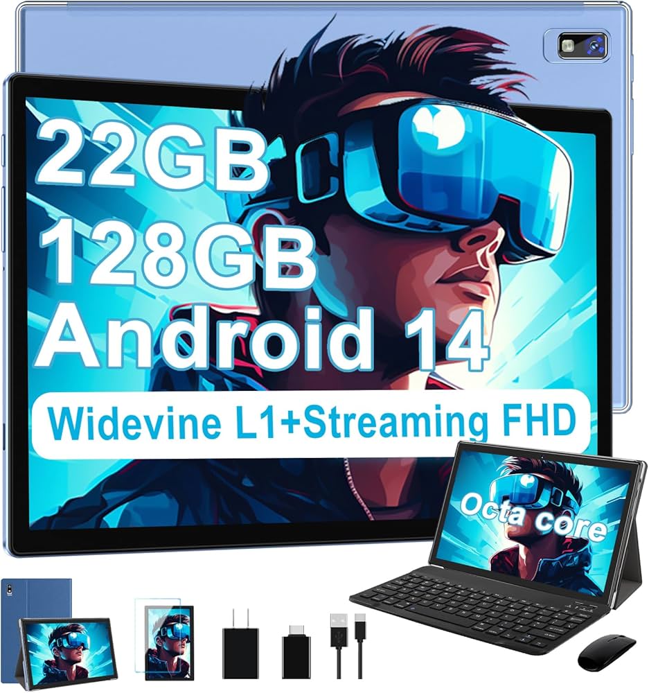 Amazon.co.jp: 2025 タブレット 10インチ Android 14 タブレット 22GB