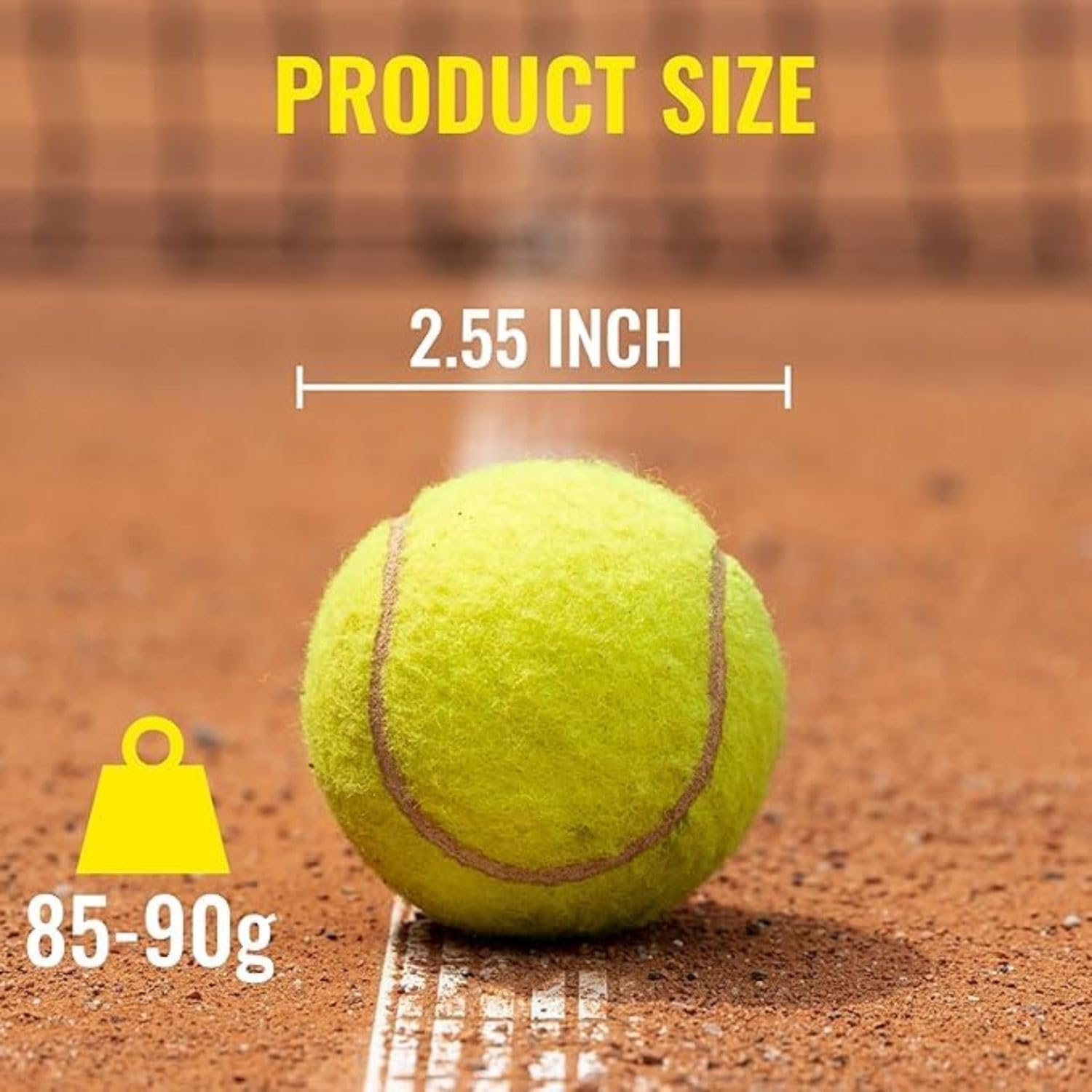 Durable Green Pack of 6 Tennis Ball for Practice and Training | Lightweight Tennis Ball for Adults, Professionals | Perfect for Indoor Outdoor Sports