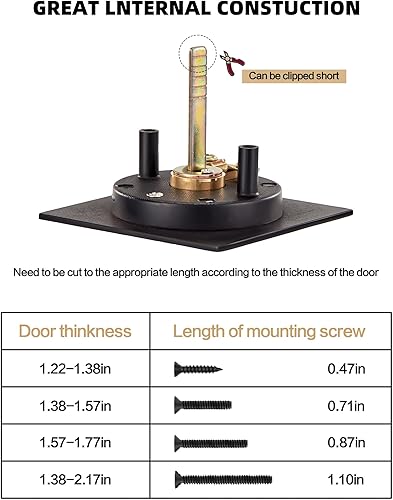Miniatura 6 de Lethato Hardware para puerta de bolsillo negro, cerradura de puerta de bolsillo, pestillo de puerta de bolsillo, puerta de bolsillo contemporánea