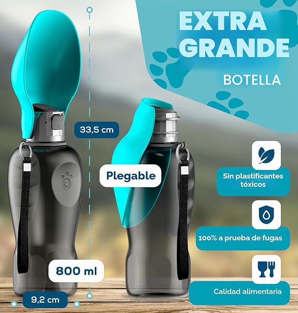 Foto 2 de 8 de Paws Elegance Bebedero Perro Portatil 800ml