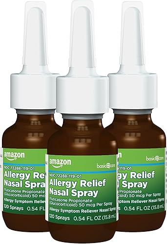 Miniatura 12 de Yaxa Basic Care Spray nasal para alivio de alergias las 24 horas, propionato de fluticasona (glucocorticoide), 50 mcg, fuerza de prescripción