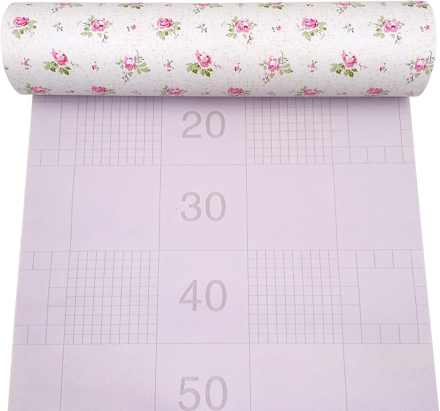 SimpleLife4U Pink Rose Furniture Protect Paper Removable Shelf Liner for Kitchen Cabinet Dresser Drawer Covering