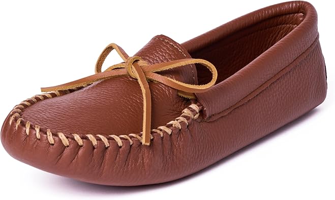 Minnetonka Men's Double Deerskin Softsole Moccasin