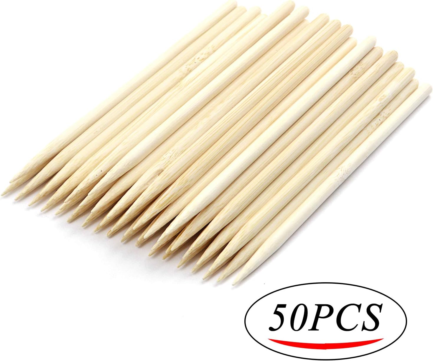 Wood Stylus Tools, 50pcs Multi-Purpose Wooden Stylus Stick Craft Sticks - Ideal for Scratch Art Surfaces, approx. 5.5" x 1/4"