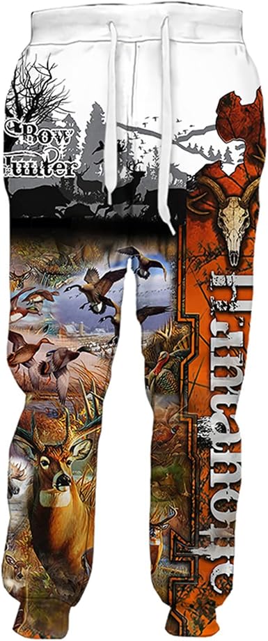 Amazon.com: Pantalones de caza de animales con estampado 3D para hombre y  mujer, pantalones de hip hop, Harajuku para correr : Ropa, Zapatos y Joyería