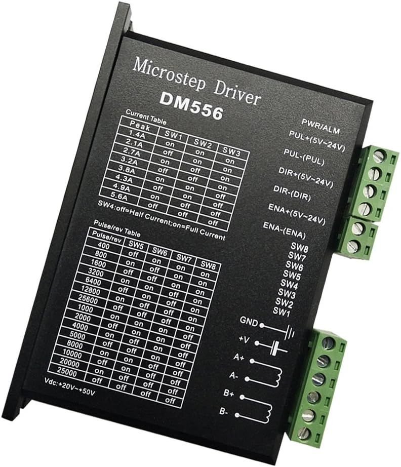 DM556 Stepper Motor Digital Driver 24-50V DC 5.6A for CNC Router Milling Machine