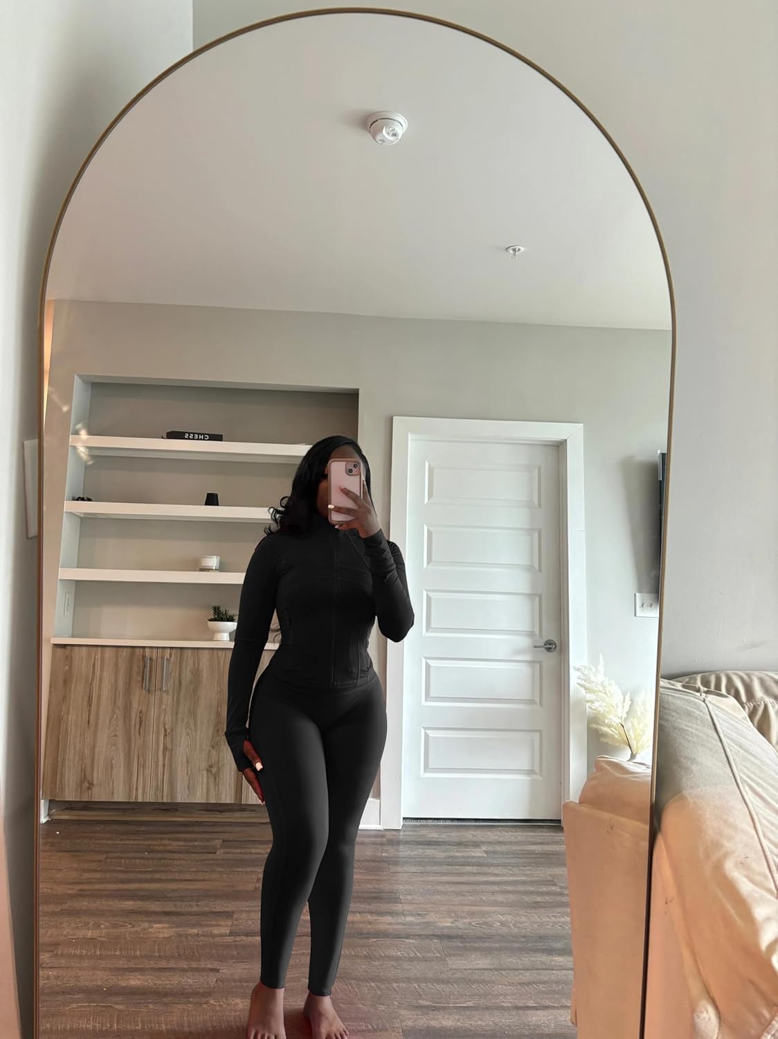 Vssjavun Women 2 Piece Outfits Sweatsuit Sets Long Sleeve Zipper Workout Jacket with High Waist Legging Sets Tracksuit - Image 4