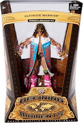 Miniatura 5 de WWE MATTEL Defining Moments Ultimate Warrior  Wrestlemania 7 Figura Coleccionista Serie #2