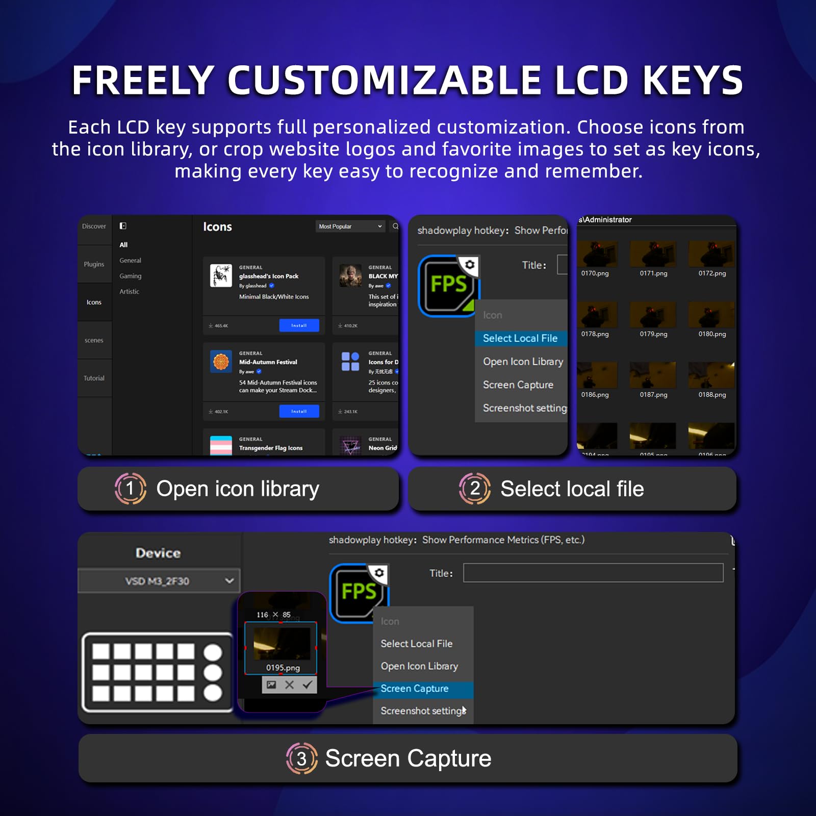 MagTran M3 Stream Controller Deck per PC Work e Live Streamer, Macro Pad per Video e Editing di Immagini, Tasti Magnetici Trasparenti Lisci, Comfort per tutto il giorno per giocare a lungo