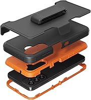 Vista 7 de Funda compatible con Samsung Galaxy A14 5G, con clip para cinturón, resistente, a prueba de golpes, protección de cuerpo completo, con función atril