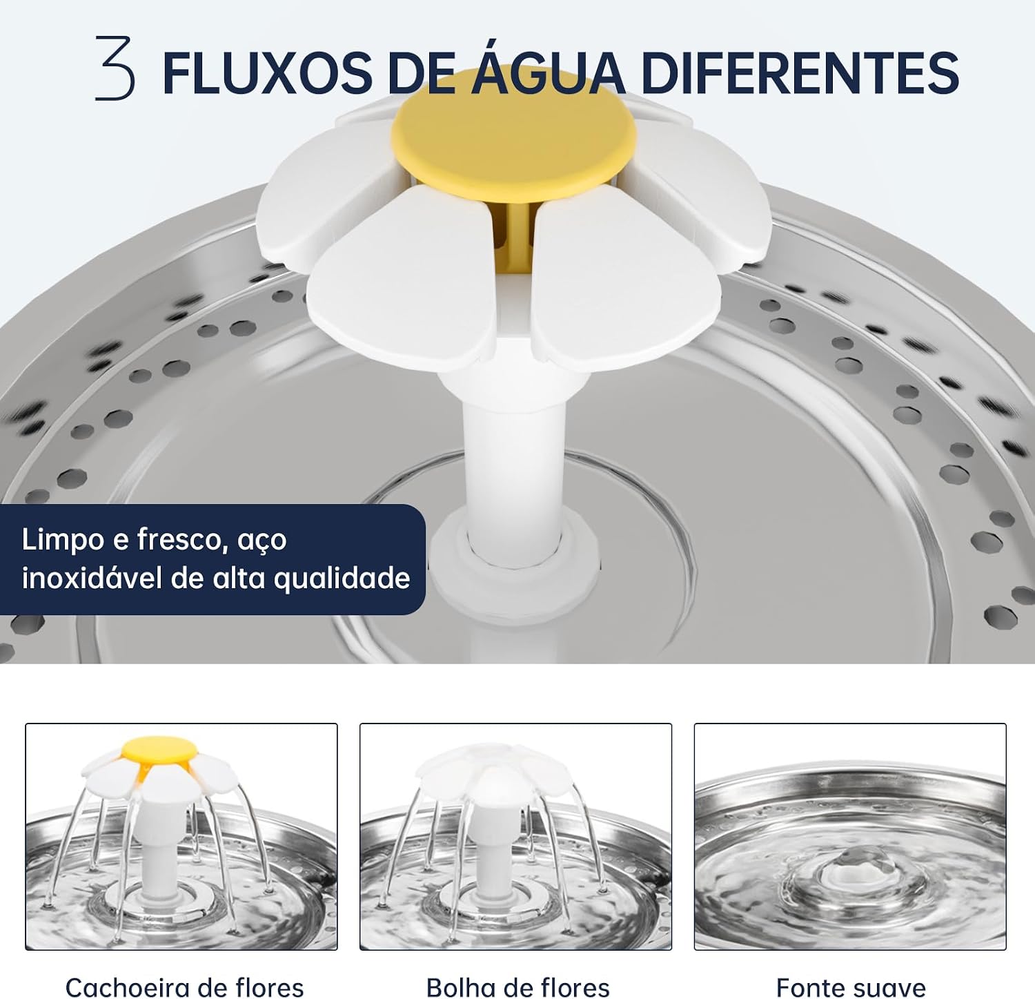 Kit Bebedouro Tipo Fonte 2,4 L Fonte para Gatos Com Filtro Pet Inox para Gatos e Cães,Bomba Ultra-Silenciosa Kit Bebedouro Tipo Fonte 2,4 L Fonte para Gatos Com Filtro Pet Inox para Gatos e Cães,Bomba Ultra-Silenciosa