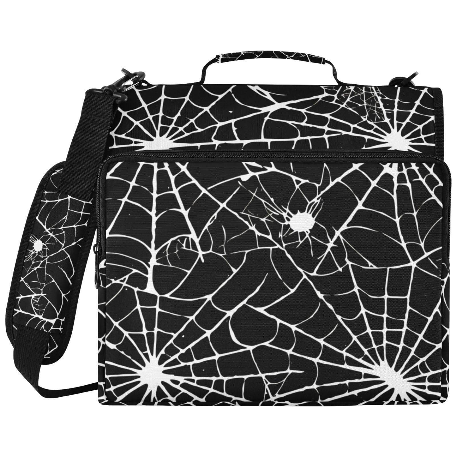 Arachnid Web - Borsa per raccoglitori a 3 anelli, con cerniera, colore