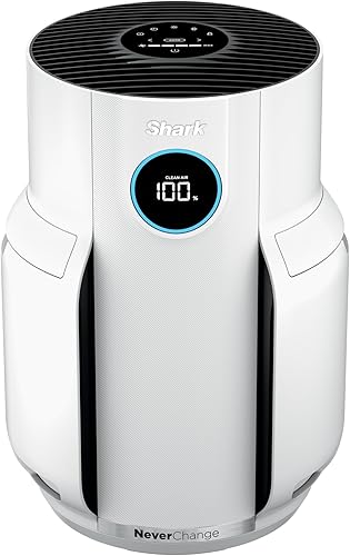 Shark Purificador de aire para el hogar, NeverChange, para habitación grande, dormitorio, oficina en casa, filtro superior HEPA, captura
