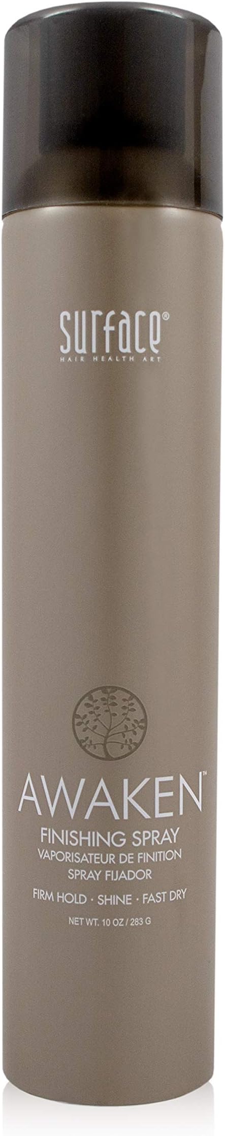 SURFACE Hair Awaken Finishing Spray, Thicken, Rejuvenate And Revitalize With A Firm Hold, Vegan And Paraben Free, 10 Fl. Oz.