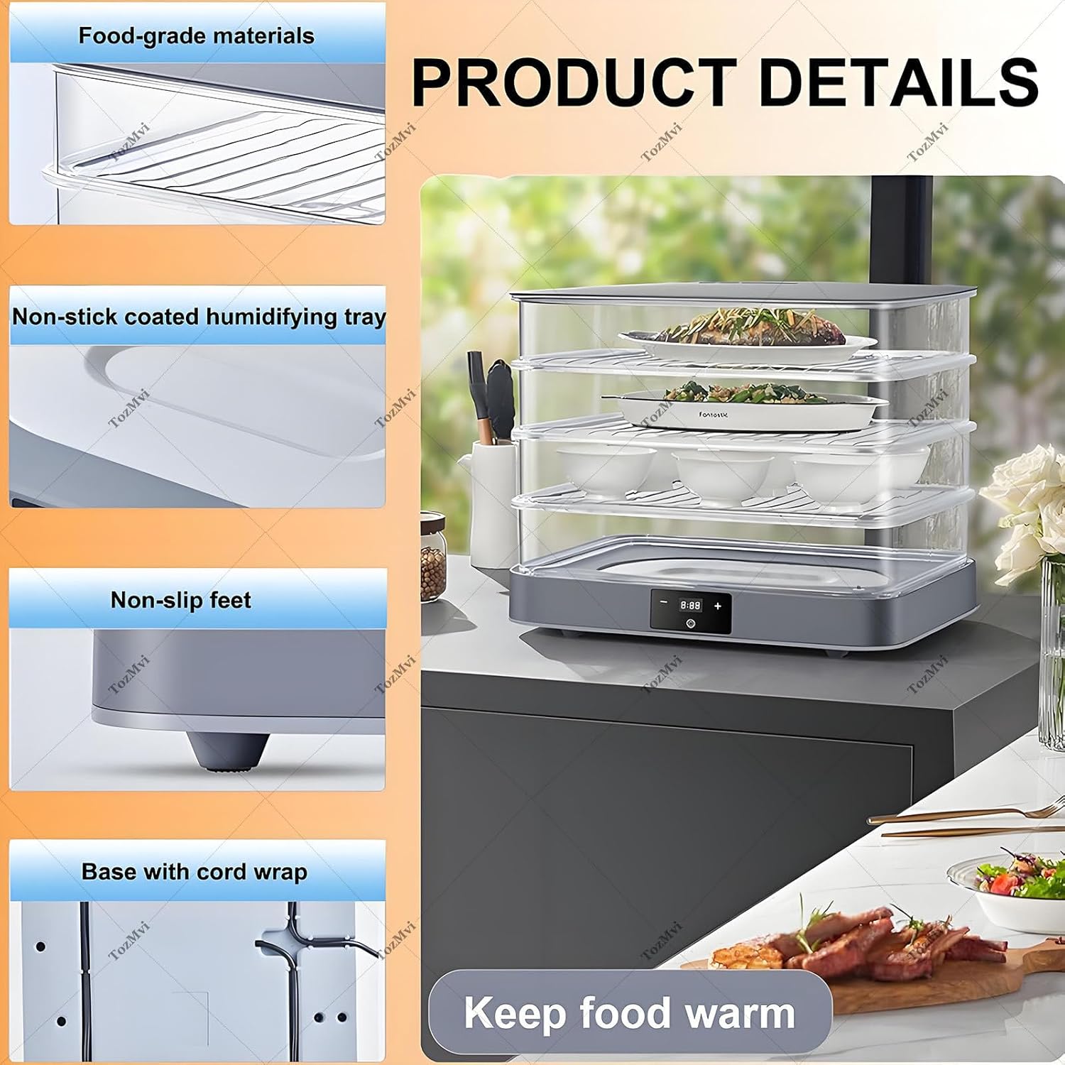 Home Dough Fermentation Box | Automatic Humidity & Temperature Control (20~45°C) | Electric Bread Proofer,for Baking, Proofing, and Yogurt Making