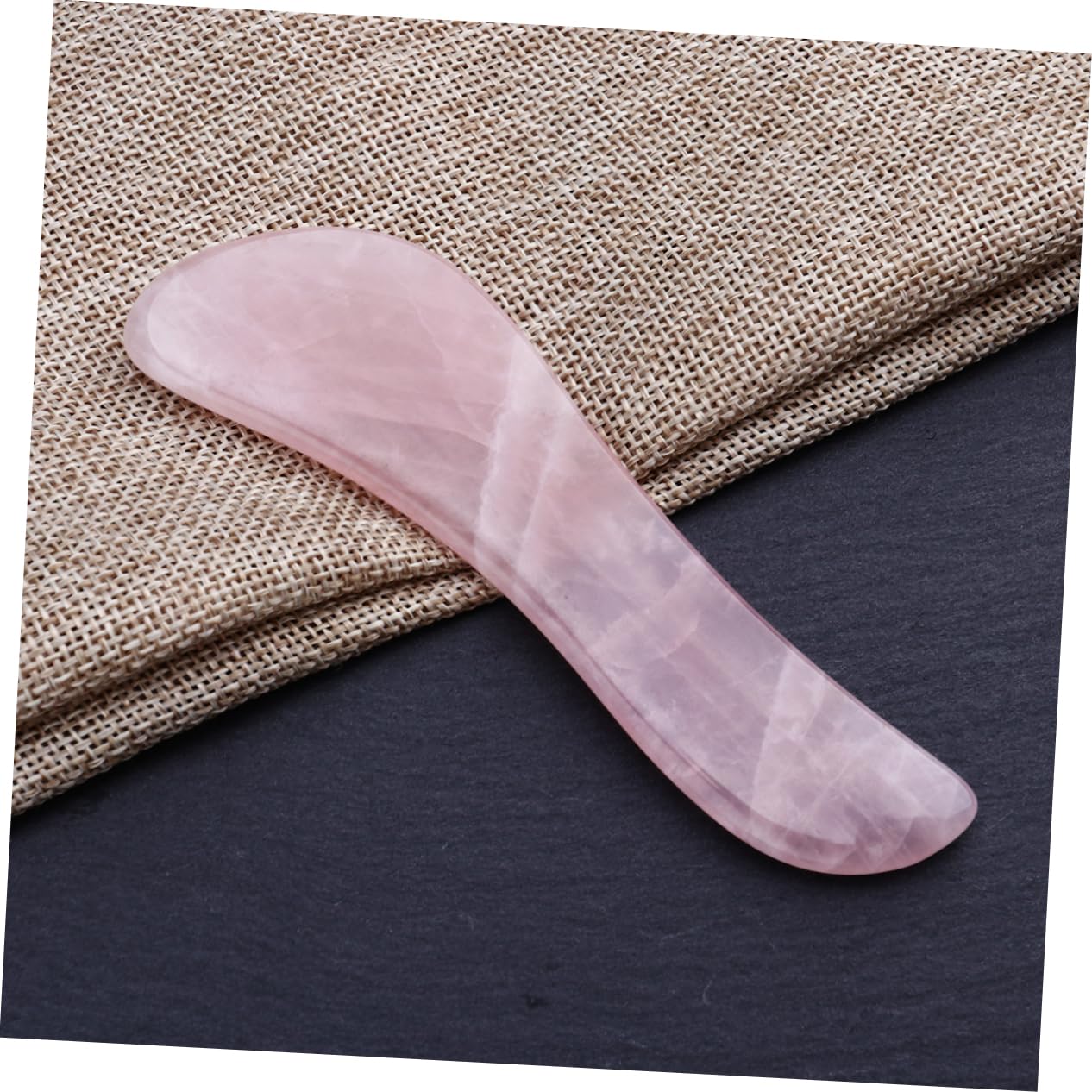 3pezzi Strumento Di Massaggio Gua Sha Quarzo Rosa Tavoletta Shape Per Trattamenti Spa e Terapia Di Agopuntura Facile Da Usare e Indolore Per Corpo e Viso