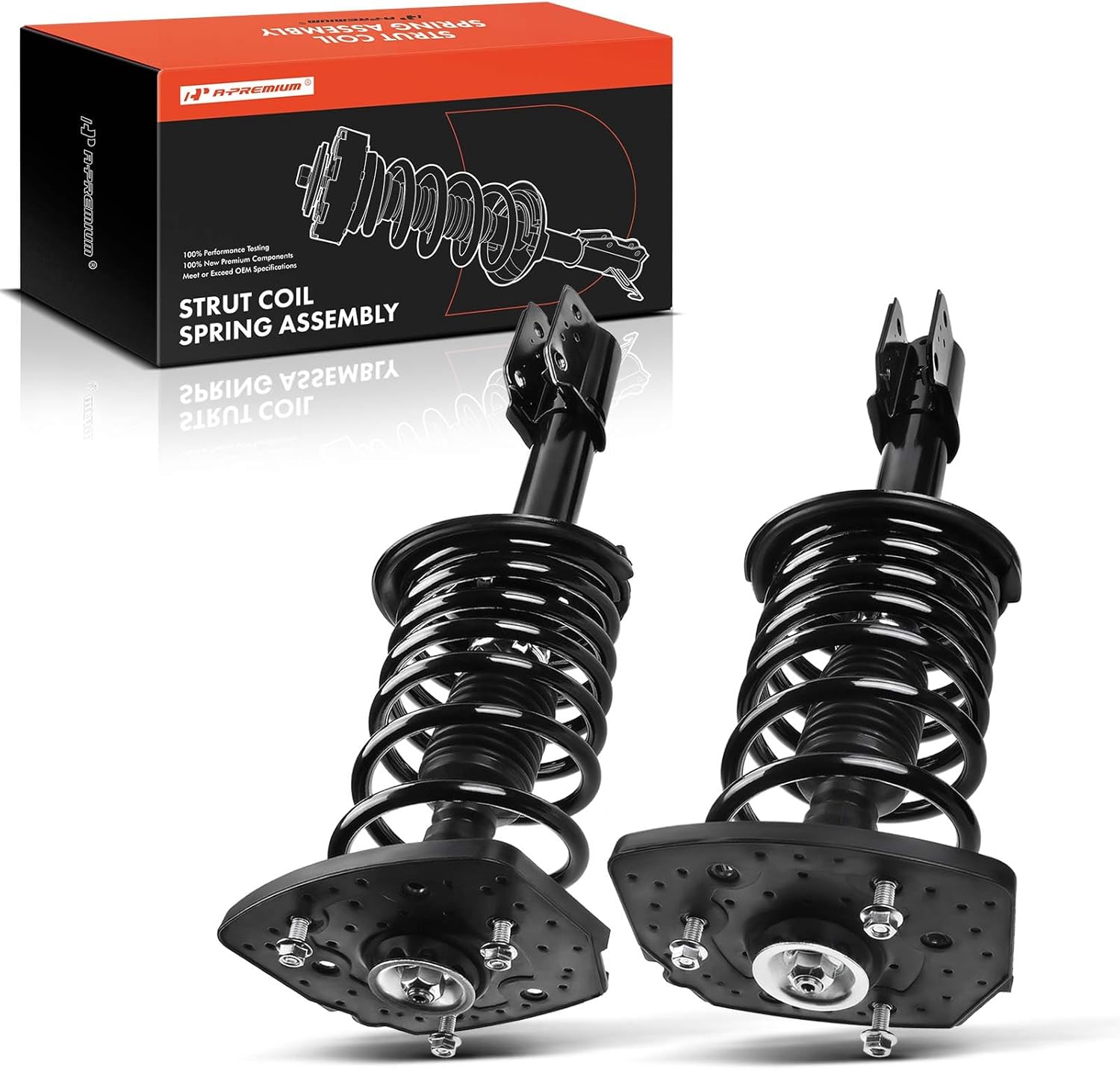 A-Premium Rear Struts Compatible with Chevrolet Lumina 1997-1999 - 2x Replacement Suspension Complete Strut Assembly Shock with Coil Spring