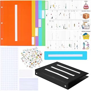 Communication Book 162 Laminate Icon Picture Cards with 5 Multicolor Dividers 1 Sentence Strip for Autism Vocabulary Language Speech Articulation Learning Supplies (Cartoon)