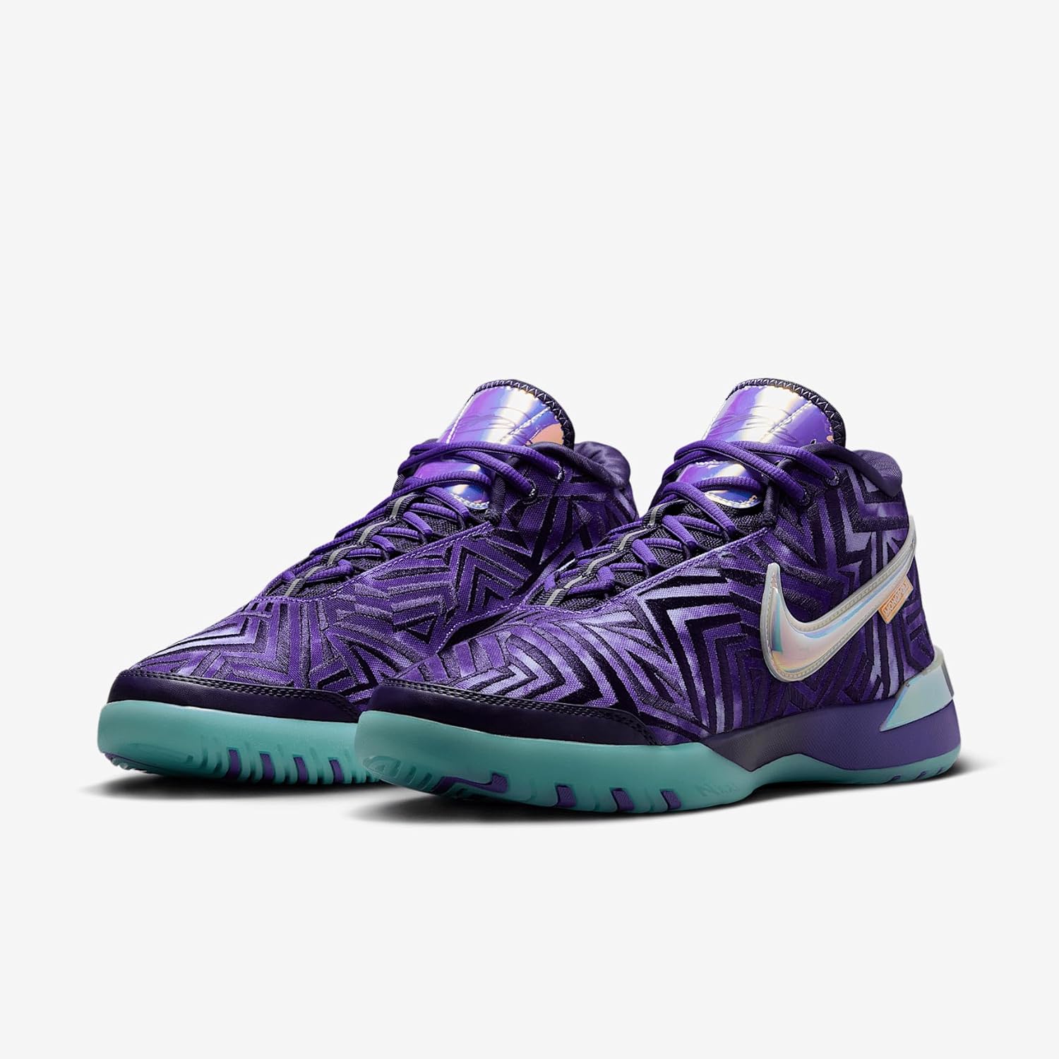 Nike Lebron NXXT Genisus EP Basketball Shoes (IB1272-501, Persian Violet/Imperial Purple/Glacier Ice/White) Size 13