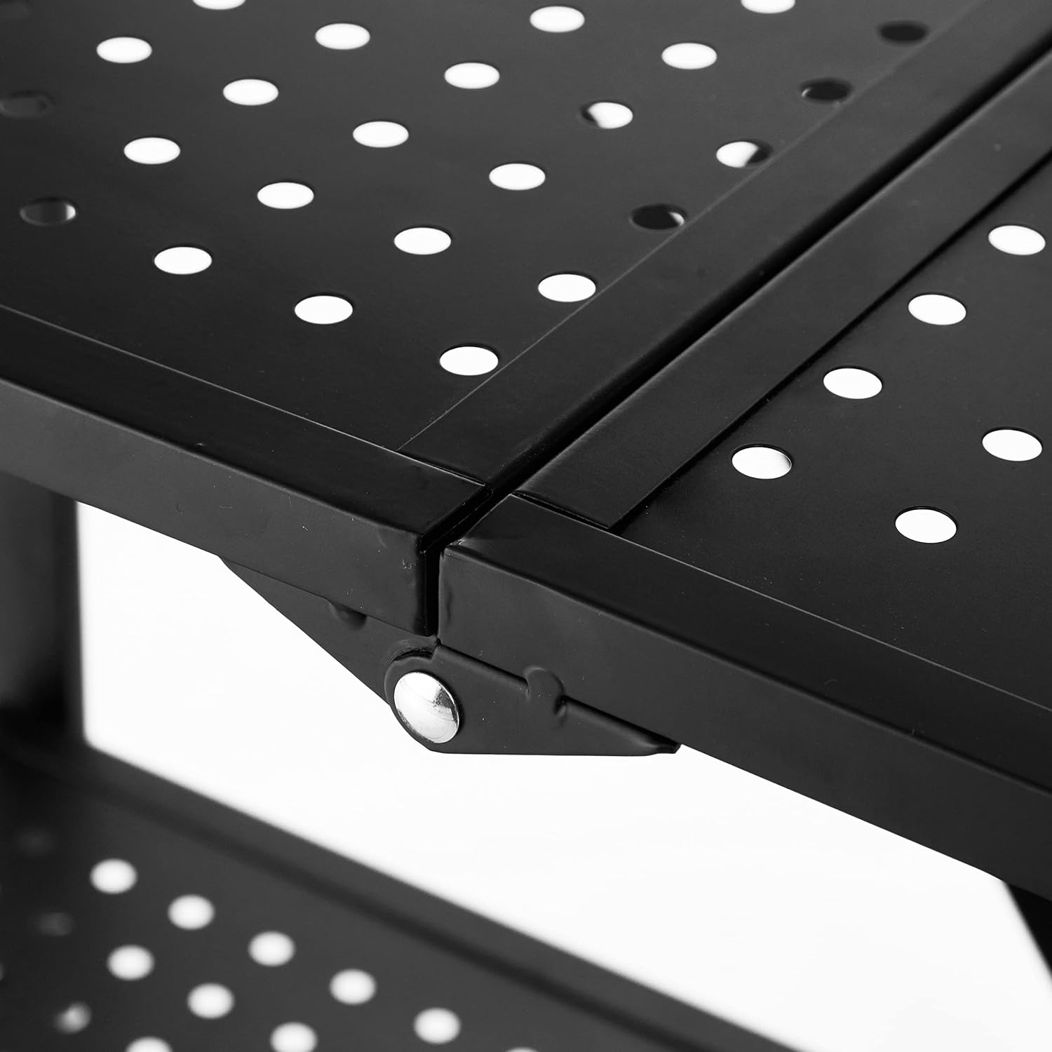 Urban Lifestyle 3 Shelf Metal Storage Cart, Black