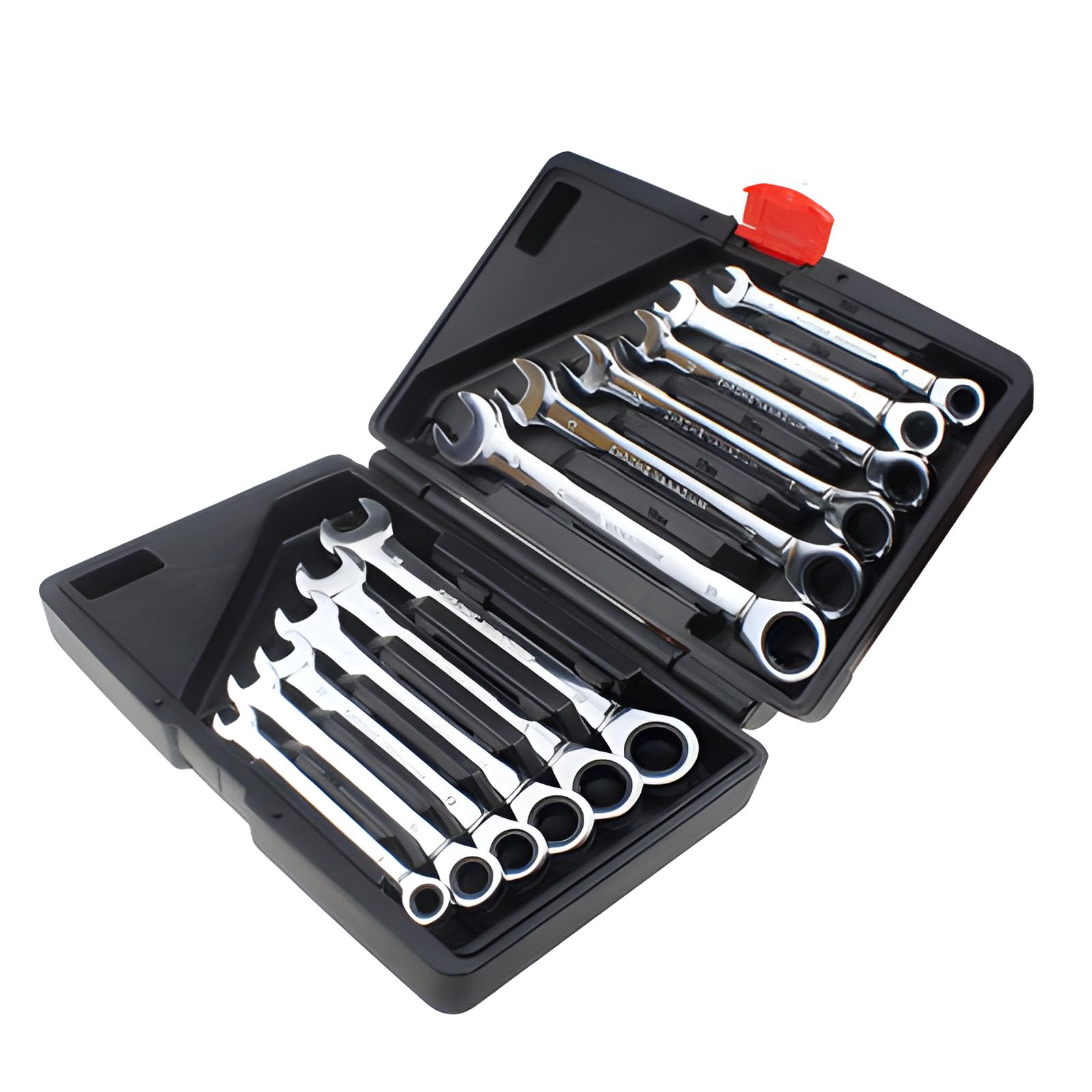 Buxuaaaa Black/Light Of 12 Bend Head Handle Wrench Set Against Slip Handle Oil Immune For Automobile Tasks Lodged Nut Removal Permanent Wrench
