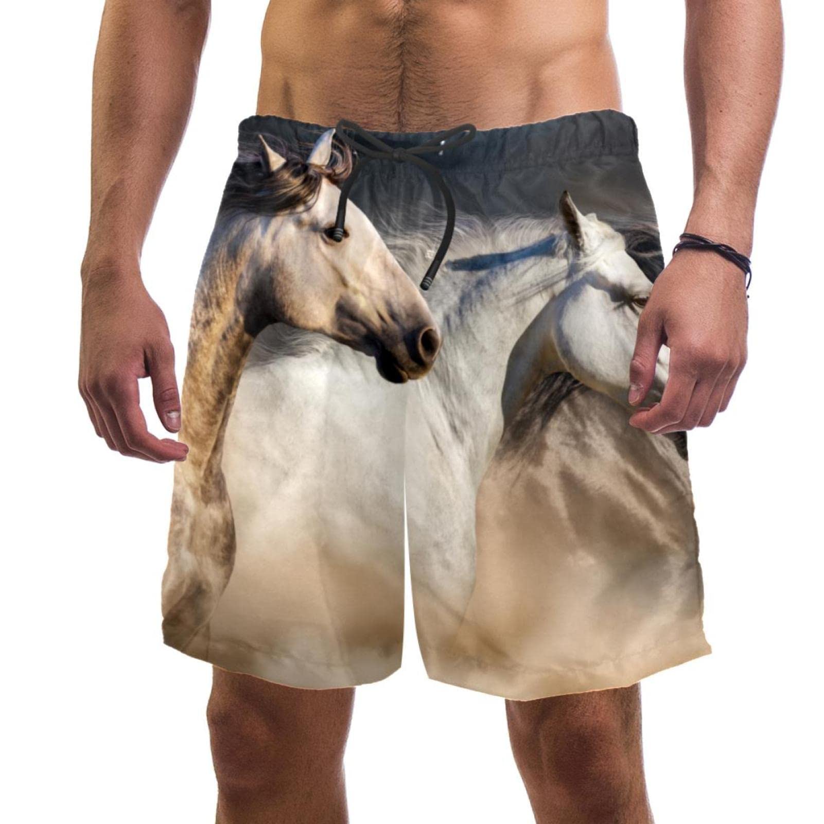 Maillots de bain hommes chevaux de course séchage rapide HadHfun - 6