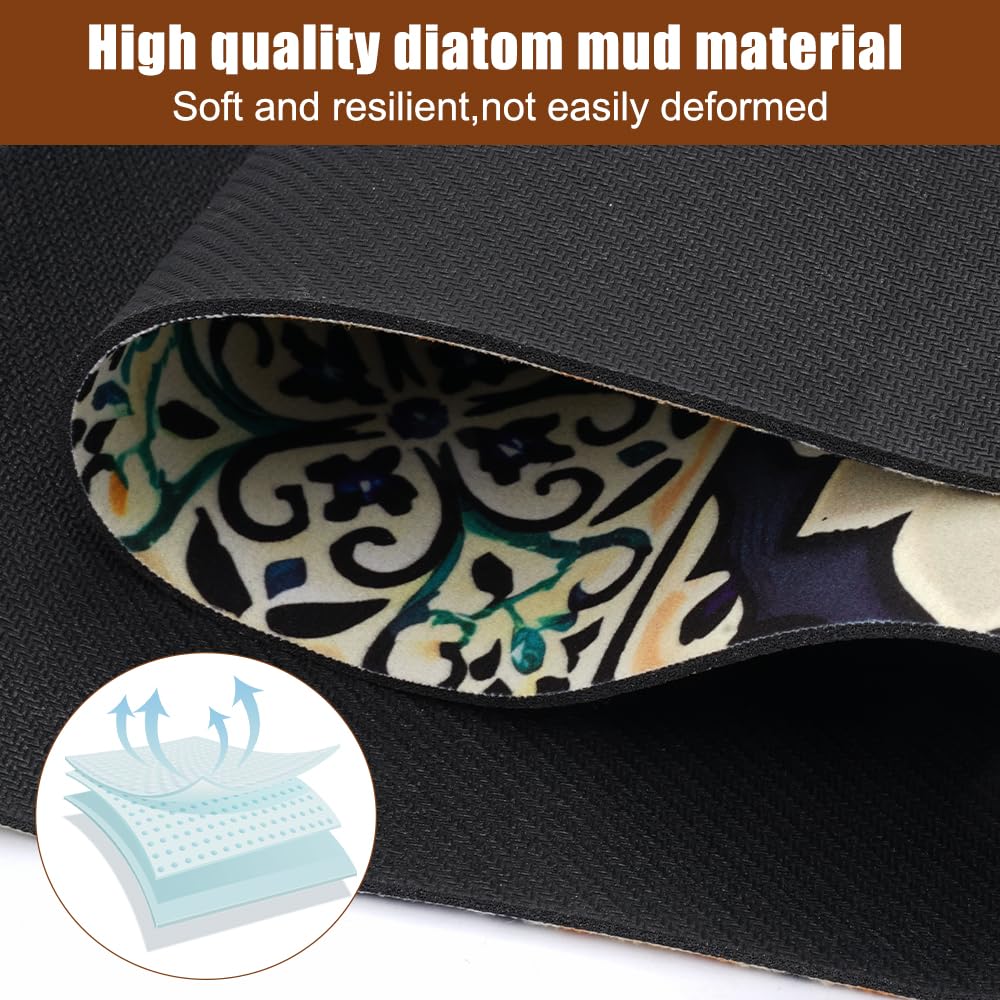 TENQUAN Tapis De Séchage à Vaisselle Tapis D'égouttement Son