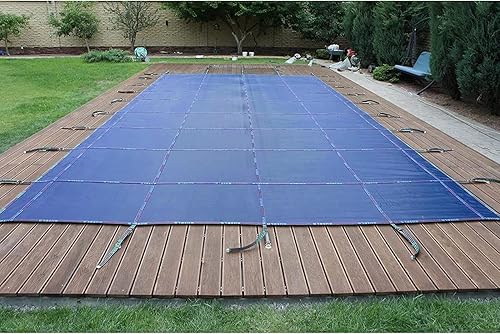 Miniatura 9 de 4038 3634 3230 2826 2422 20 Foot Round Swimming Pool Winter Safety Cover, Pool Protection Mesh for Inground PoolsIn Ground Pool, Elastic Cover para