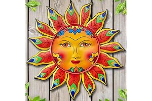 13 inches Metal Sun Flower Wall Art