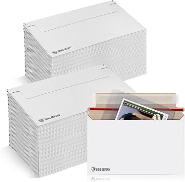 110-Pack Card Shipping Envelopes - 7 x 4.35 Inches Trading Cards Self-Adhesive Mailers, Perfect Fit for Semi-Rigid Sleeves, Toploaders & Ding Defend Protectors - Hobby Mailing Supplies